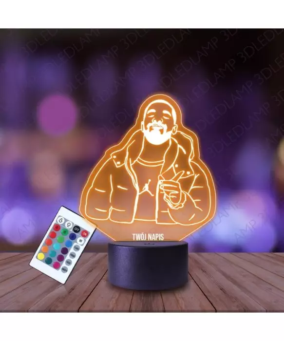 Lampka Nocna 3D LED LAMP Drake Mem