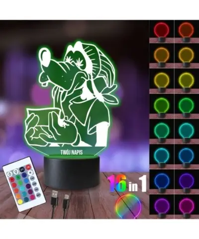 Lampka Nocna 3D LED LAMP Goofy Bletka