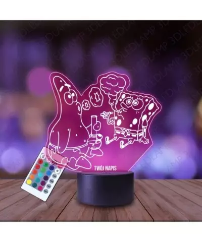 Lampka Nocna 3D LED LAMP Spongebob Patryk