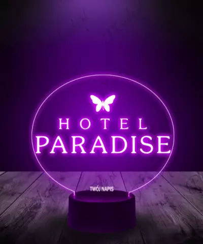 lampka_led_3d_plexido_hotel_paradise