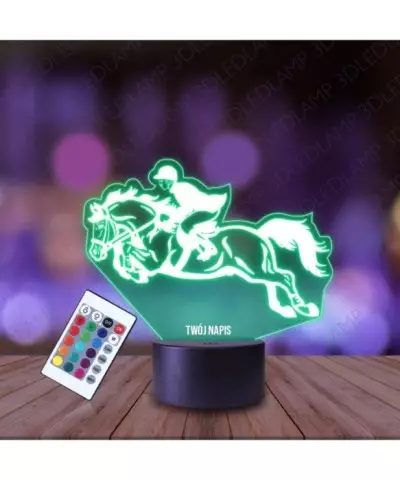 Lampka Nocna 3D LED LAMP Koń Skoki