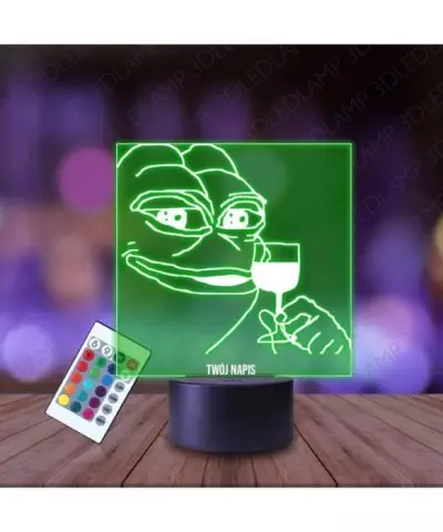 Lampka Nocna 3D LED LAMP Żaba Pepe Koneser Mem