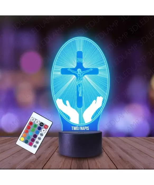 Lampka Nocna 3D LED LAMP Religijna Jezus