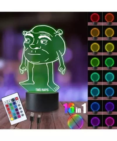 Lampka Nocna 3D LED LAMP Mike Wazowski