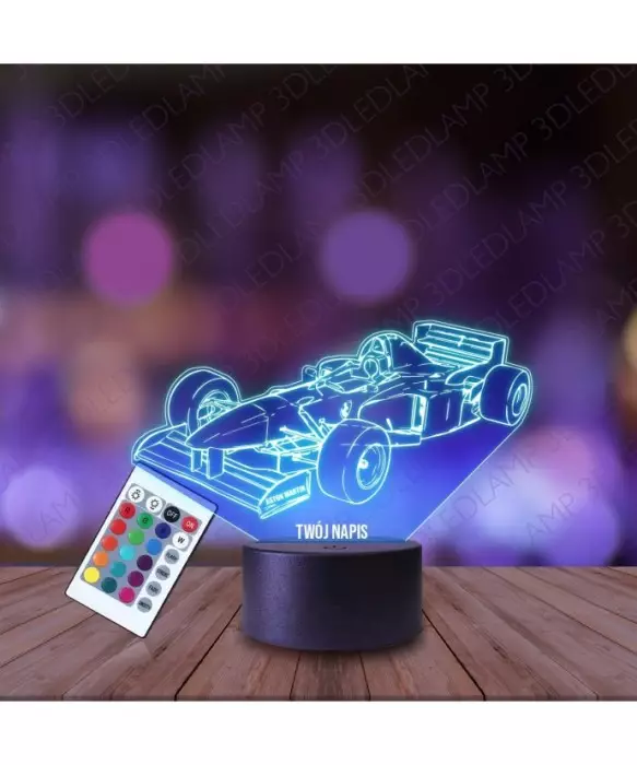 Lampka Nocna 3D LED LAMP Formuła 1 Aston Martin
