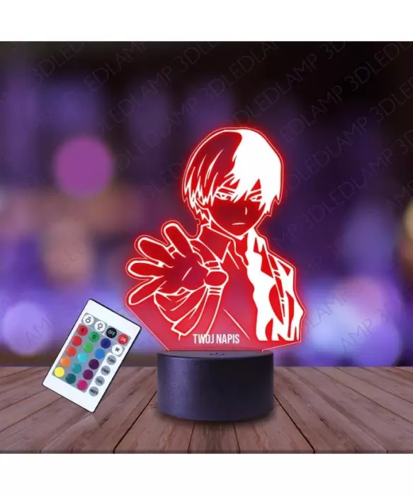 Lampka Nocna 3D LED LAMP Shoto Todoroki