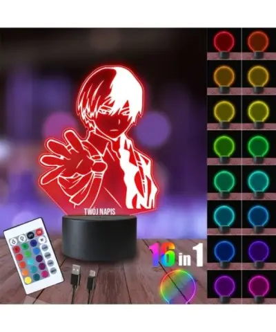 Lampka Nocna 3D LED LAMP Shoto Todoroki