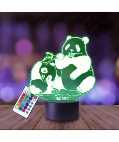 Lampka Nocna 3D LED LAMP Misie Panda