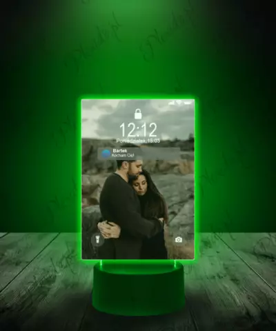 Ramka Zrzut Ekranu na Szkle Powiadomienie Messenger