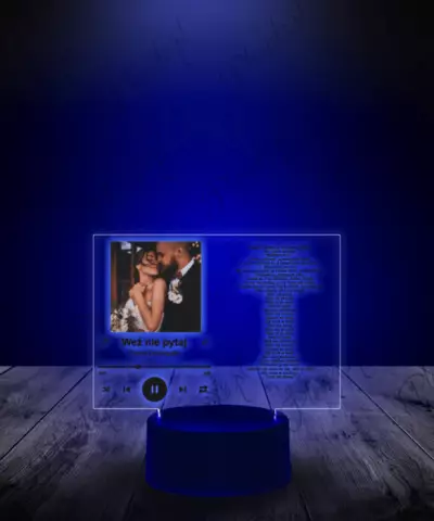 Ramka Youtube Piosenka na Szkle Twój Tekst - 1