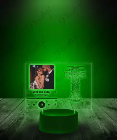 Ramka Youtube Piosenka na Szkle Twój Tekst - 3