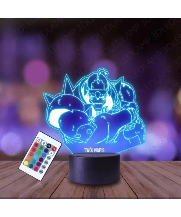 Lampka Nocna 3D LED LAMP Alphonse Elric