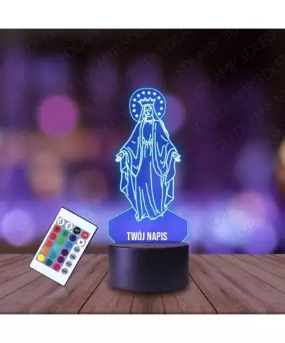 Lampka Nocna 3D LED LAMP Maryja Matka