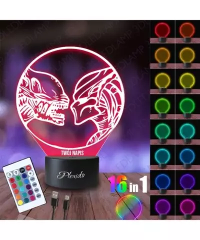 Lampka Nocna 3D LED LAMP Obcy vs Predator