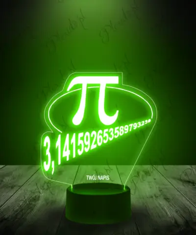 Lampka LED 3D Plexido Liczba Pi - 3