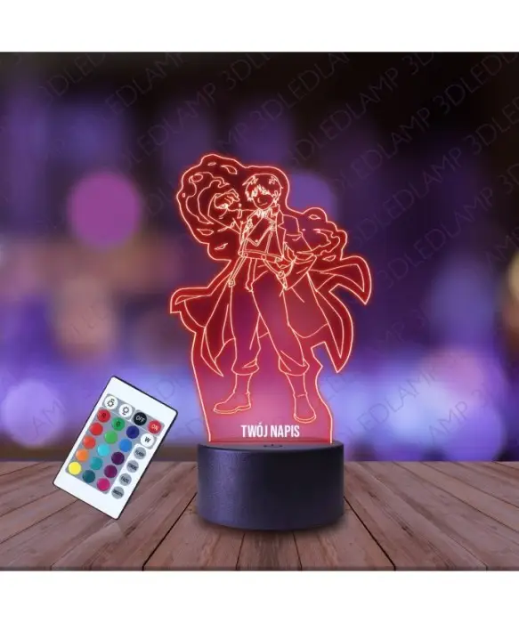 Lampka Nocna 3D LED LAMP Roy Mustang