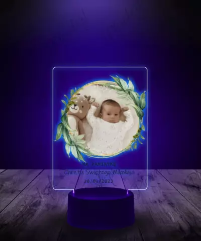 Lampka LED 3D Plexido Pamiątka Chrztu Świętego - 2