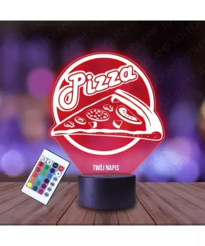 Lampka Nocna 3D LED LAMP Pizzeria Pizza