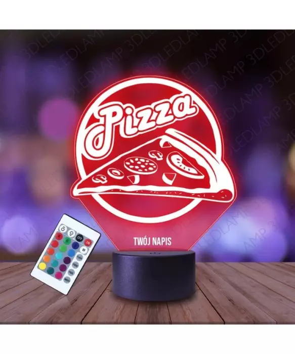 Lampka Nocna 3D LED LAMP Pizzeria Pizza