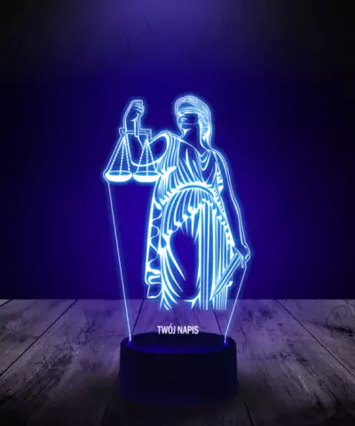 Lampka LED 3D Plexido Adwokat Sąd - 3