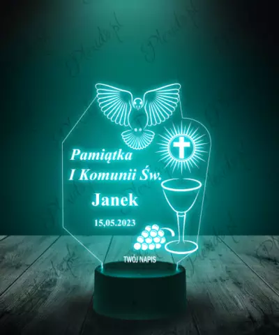 lampka_led_3d_plexido_pamiątka_na_komunie_świętą