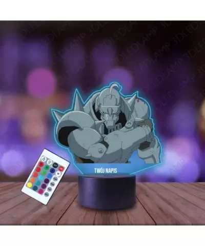 Lampka Nocna 3D LED LAMP z Nadrukiem Alphonse Elric