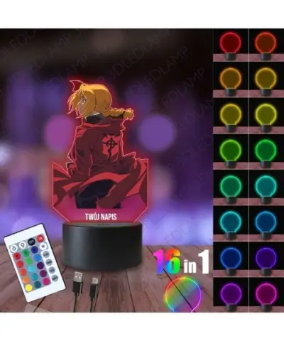 Lampka Nocna 3D LED LAMP z Nadrukiem Edward Erlic