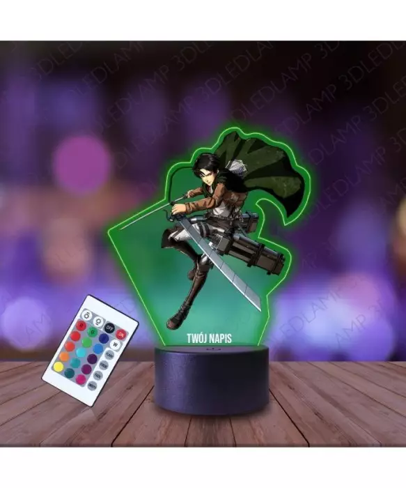 Lampka Nocna 3D LED LAMP z Nadrukiem Levi Ackermann