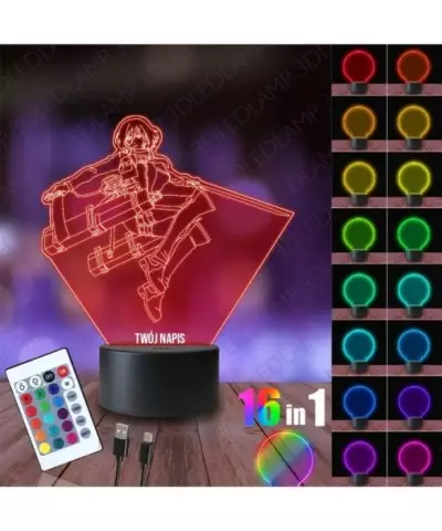 Lampka Nocna 3D LED LAMP Mikasa