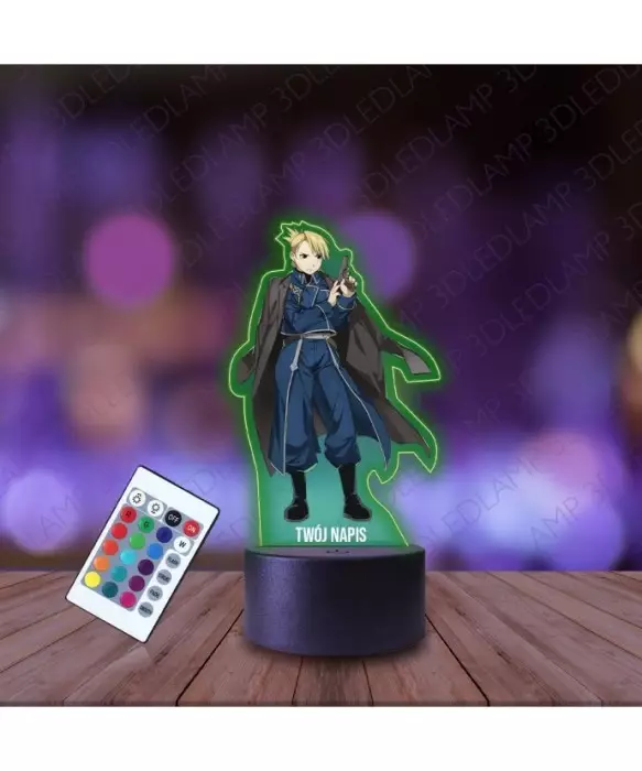 Lampka Nocna 3D LED LAMP z Nadrukiem Riza Hawkeye