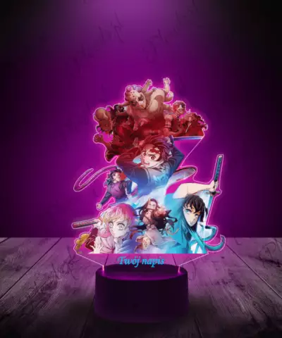 lampka_led_3d_plexido_z_nadrukiem_demon_slayer_postacie