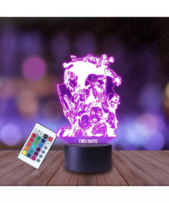 Lampka Nocna 3D LED LAMP Demon Slayer Grupa
