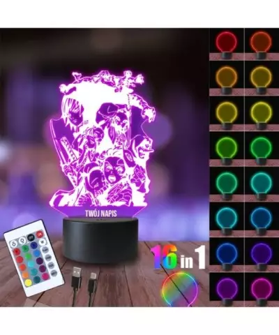 Lampka Nocna 3D LED LAMP Demon Slayer Grupa