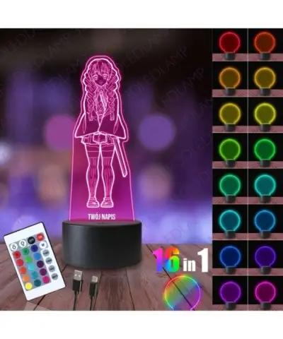 Lampka Nocna 3D LED LAMP Mitsuri Kanroji