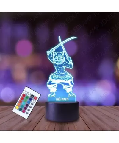 Lampka Nocna 3D LED LAMP Demon Slayer Inosuke Hashibira