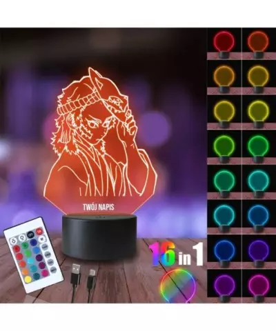 Lampka Nocna 3D LED LAMP Demon Slayer Sabito