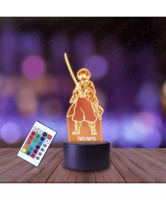Lampka Nocna 3D LED LAMP Demon Slayer Zenitsu Agatsuma