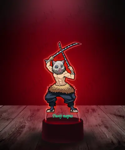 Lampka LED 3D Plexido z Nadrukiem Inosuke Hashibira - 2