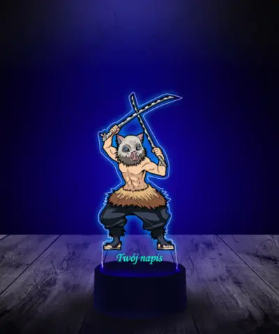 Lampka LED 3D Plexido z Nadrukiem Inosuke Hashibira - 3