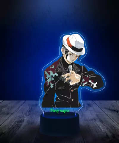 Lampka LED 3D Plexido z Nadrukiem Muzan Kibutsuji - 3