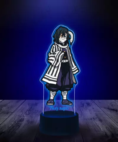 Lampka LED 3D Plexido z Nadrukiem Obanai Iguro - 1
