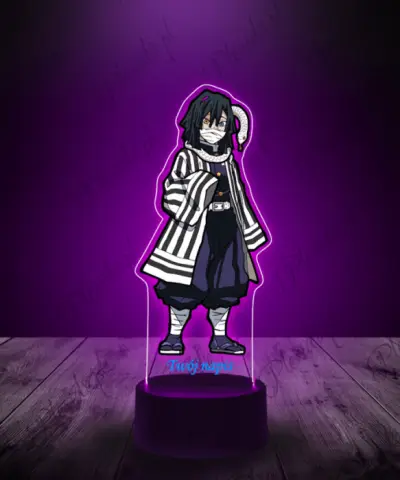 Lampka LED 3D Plexido z Nadrukiem Obanai Iguro - 2