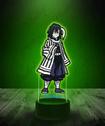 Lampka LED 3D Plexido z Nadrukiem Obanai Iguro - 3