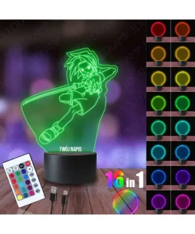 Lampka Nocna 3D LED LAMP Yoh Asakura Król Szamanów