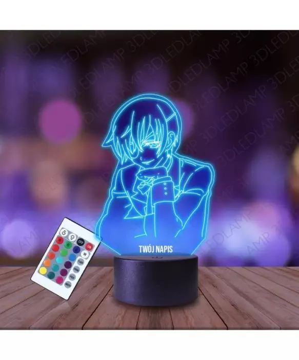Lampka Nocna 3D LED LAMP Ciel Phantomhive Kuroshitsuji