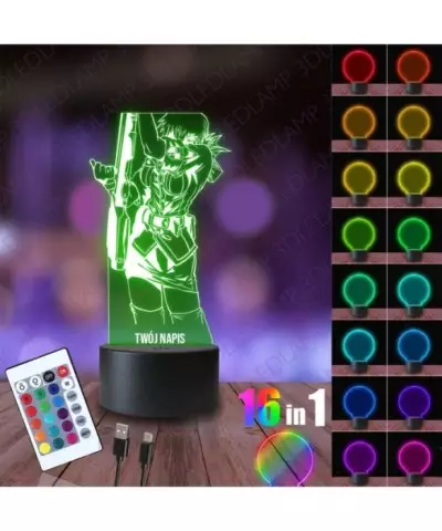 Lampka Nocna 3D LED LAMP Seras Victoria Hellsing