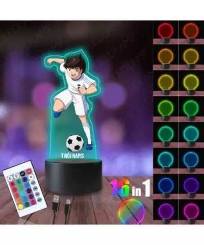 Lampka Nocna 3D LED LAMP z Nadrukiem Tsubasa Ozara Kapitan Jastrząb