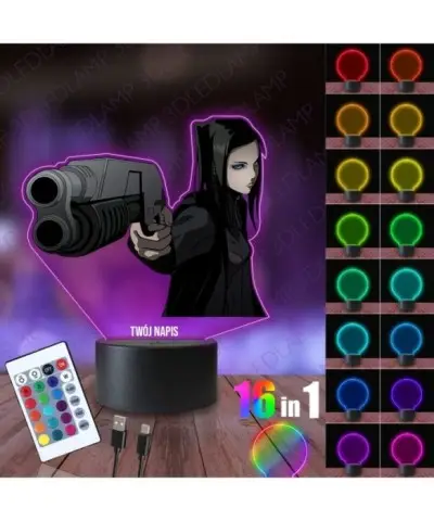 Lampka Nocna 3D LED LAMP z Nadrukiem Re-l Mayer Ergo Proxy