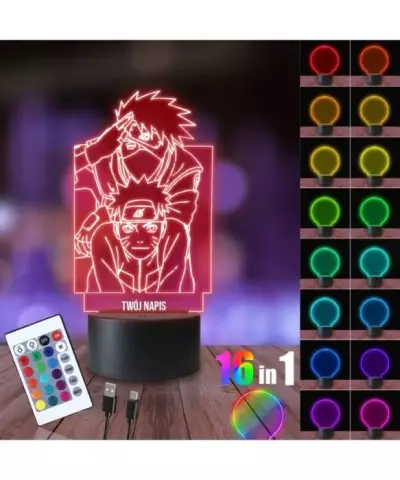 Lampka Nocna 3D LED LAMP Naruto Dwie Postacie