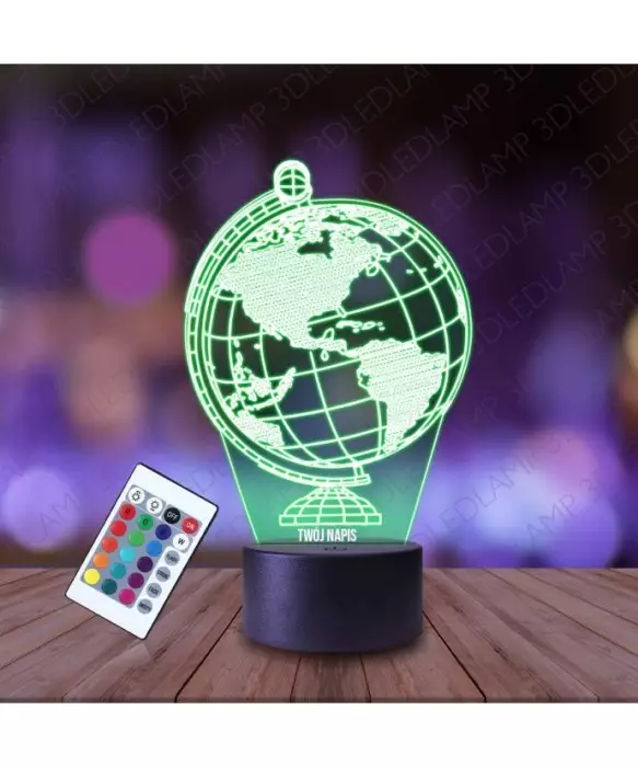 Lampka Nocna 3D LED LAMP Globus Kula Ziemska